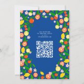 Citrus Celebration CUSTOM QR Code BABY SHOWER Kaart (Achterkant)