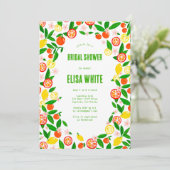 Citrus Celebration CUSTOM Zomer VRIJGEZELLENFEEST Kaart (Staand voorkant)