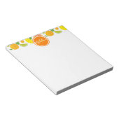Citrus Characters Leaf Pattern Name Initiaal Notitieblok (Schuin)