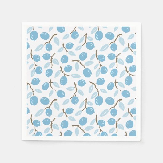 Citrus Charm Blue Servet (Voorkant)