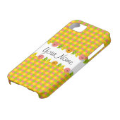 Citrus Check Name iPhone case (Onderkant)
