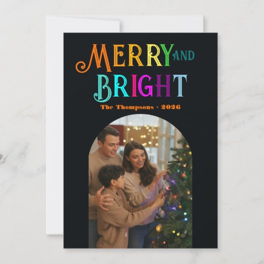 Citrus Cheer "Jaaroverzicht" Foto's Kerstmis Feestdagenkaart (Voorkant)