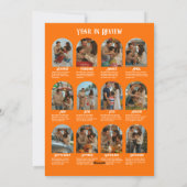 Citrus Cheer "Jaaroverzicht" Foto's Kerstmis Feestdagenkaart (Achterkant)