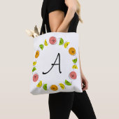 Citrus Circle Monogram tweezijdig over heel tas (Dichtbij)