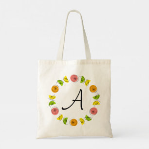 Citrus Circle "monogram", tweezijdige canvas tas