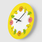 Citrus Cirkel Gele klok rond (Hoek)
