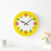Citrus Cirkel Gele klok rond (Huis)
