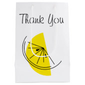 Citrus Citroen bedankt zakje medium (Achterkant)