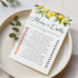 Citrus citroen die zei het mama of papa spel