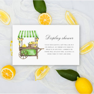 Citrus citroen - Display douche Informatiekaartje