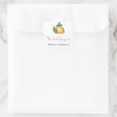 Citrus citroen - dit boek behoort tot vierkante sticker (Tas)