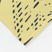Citrus citroen doodle patroon achtergrond fleece deken (Hoek)