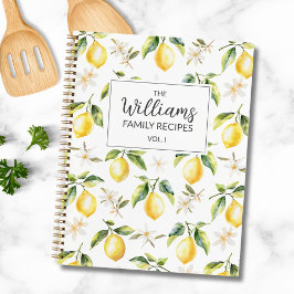 Citrus Citroen Fruit Botanisch Patroon Familie Rec Notitieboek