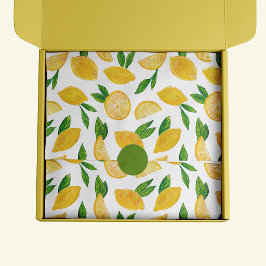Citrus Citroen Fruit patroon Tissue Papier