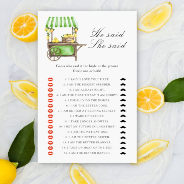 Citrus citroen - Hij zei dat zij zei bruidsfeest s (Creator heeft geüpload)