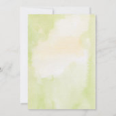 Citrus citroen krans geel bruiloft Save the Dates Kaart (Achterkant)