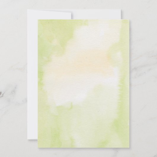 Citrus citroen krans geel bruiloft Save the Dates Kaart (Achterkant)