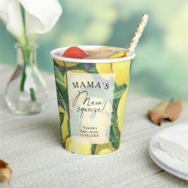 Citrus Citroen - Mama's belangrijkste squeeze baby Papieren Bekers