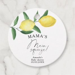 Citrus Citroen - Mama's main squeeze baby shower Bedankjes Labels