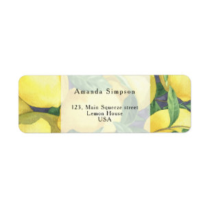 Citrus Citroen - Mama's main squeeze baby shower Etiket