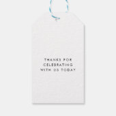 Citrus citroen modern minimalistisch Vrijgezellenf Cadeaulabel (Achterkant)