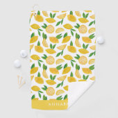 Citrus citroen patroon golfhanddoek (Insitu)