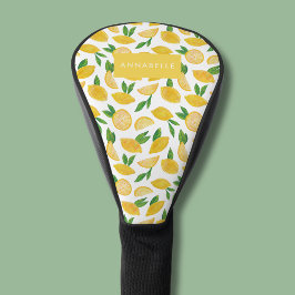 Citrus citroen patroon golfheadcover