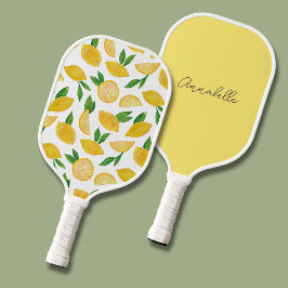 Citrus citroen patroon pickleball paddle