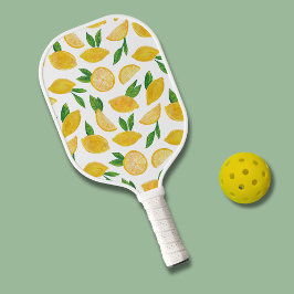 Citrus citroen patroon pickleball paddle