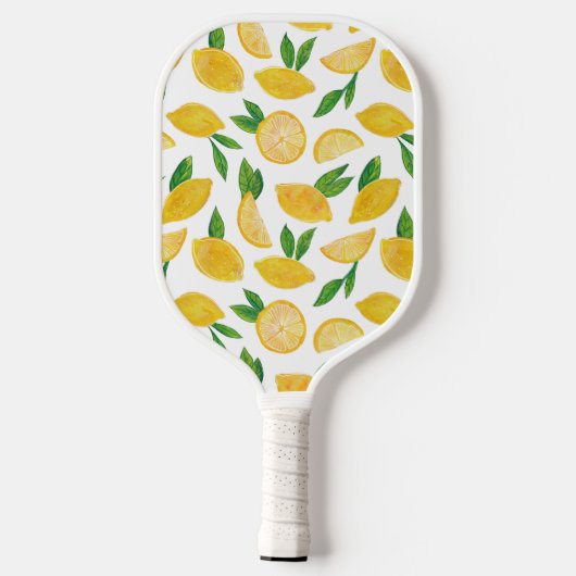 Citrus citroen patroon pickleball paddle (Achterkant)