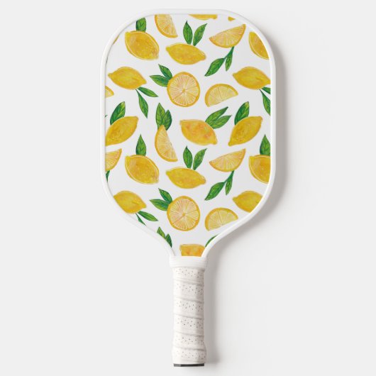 Citrus citroen patroon pickleball paddle (Voorkant)