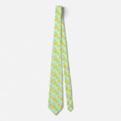 Citrus Citroen Patroon Stropdas (Voorkant)