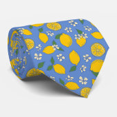Citrus Citroen Patroon Stropdas (Opgerold)