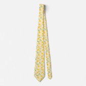 Citrus Citroen Patroon Stropdas (Voorkant)