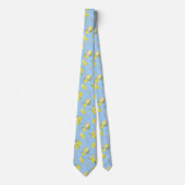 Citrus Citroen Patroon Stropdas (Voorkant)