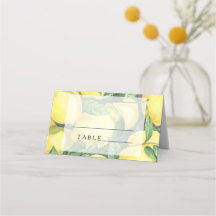 Citrus citroen - plaats kaarten