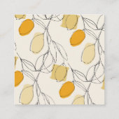 Citrus Citroen QR-code Online Bruidsregister Cadea Informatiekaartje (Achterkant)