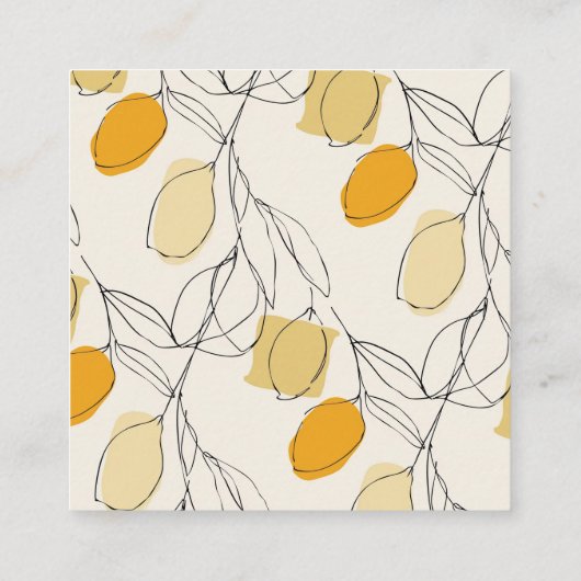 Citrus Citroen QR-code Online Bruidsregister Cadea Informatiekaartje (Achterkant)