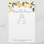 Citrus citroen Raad de jurk vrijgezellenfeest spel (Voorkant)