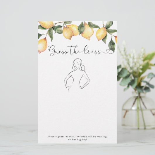 Citrus citroen Raad de jurk vrijgezellenfeest spel (Staand voorkant)