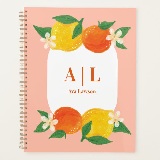 Citrus Citroen Sinaasappel Planner (Voorkant)