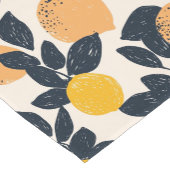 Citrus Citroen Sinaasappels Abstract Modern Patter Korte Tafelloper (Hoek)