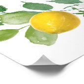 Citrus Citroen Themaproduct Trouwfeest Welkomstbor Poster (Hoek)