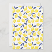 Citrus Citroen Waterverf Bedankkaart (Achterkant)