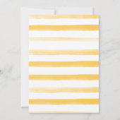 Citrus citroen Waterverf bruids doucheuitnodiging Kaart (Achterkant)