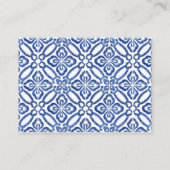 Citrus Citroen Waterverf Roze Bloemen Luier Raffle Informatiekaartje (Achterkant)