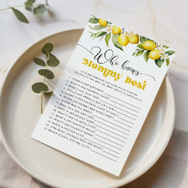 Citrus citroen Wie kent mama beste douche spel