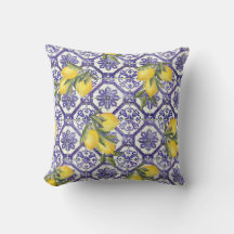 Citrus Citroenblauw Portugees Tegel Mediterraan