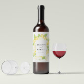 Citrus citroenboom fruit bloemenbruiloft wijn labe wijn etiket