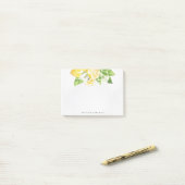 Citrus citroenboom monogram Post-it notes (Op bureau)